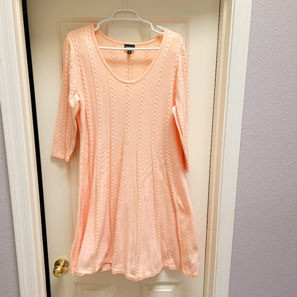 Light Pink Sweater Dress